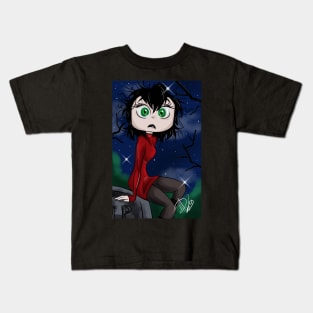 Gothic Vampire Girl Kids T-Shirt